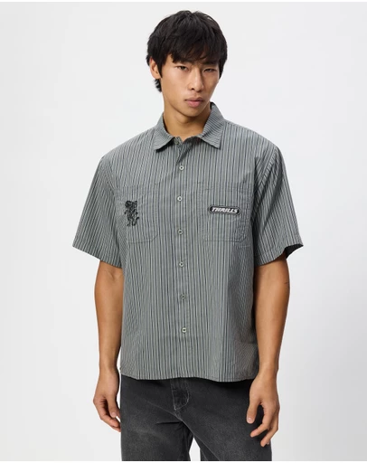 Thrills - Built To Last Cropped Short Sleeve Work Shirt