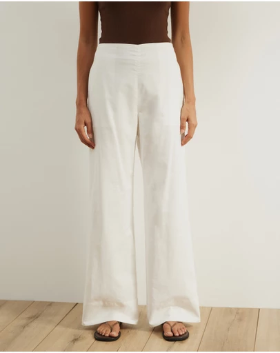 Atmos&Here - Nima Linen Blend Tailored Pants