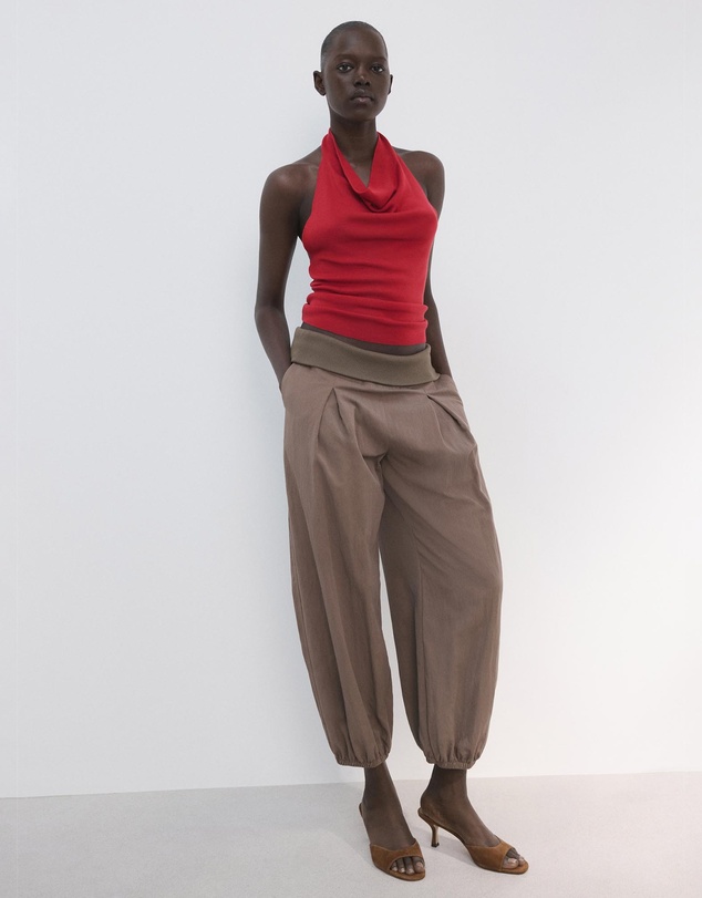 M.N.G - Halter-Neck Lyocell Top