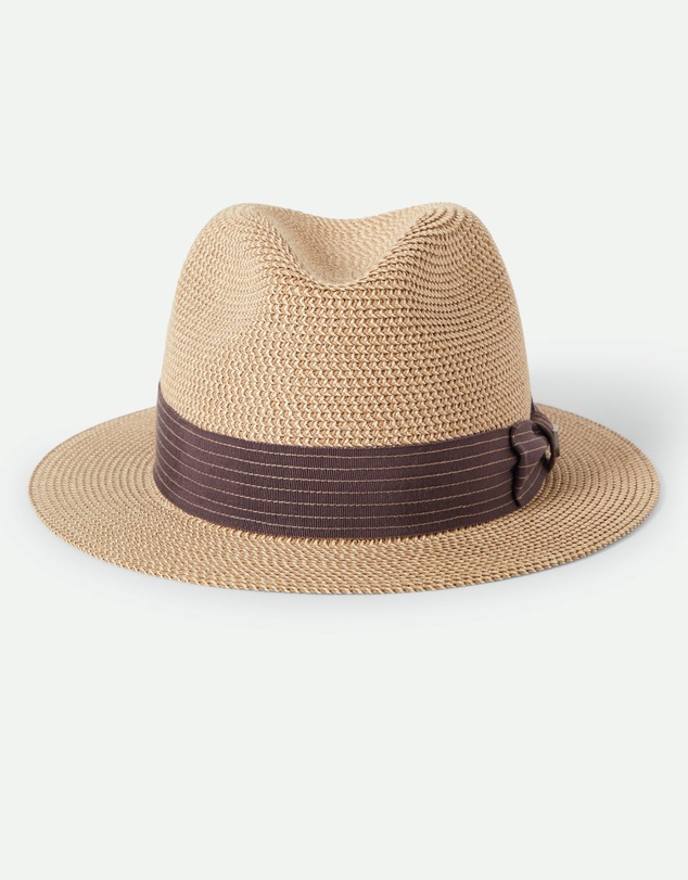 Brixton - Roma Straw Packable Fedora