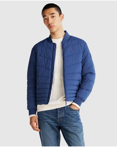Tommy Hilfiger - Padded Relaxed Bomber Jacket - ICONIC EXCLUSIVE