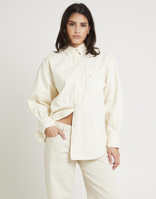 Subtitled - Delta Denim Oversized Long Sleeve Shirt