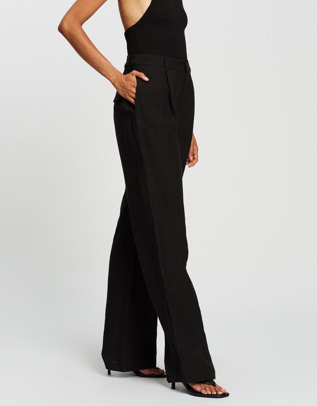 AERE - Straight Leg Linen Pants