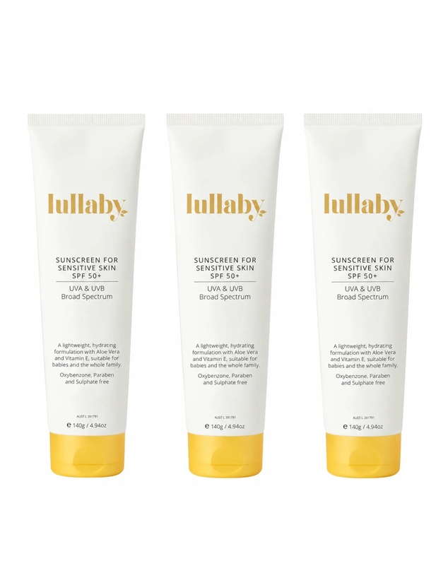 Lullaby Skincare - Lullaby Sensitive Skin Sunscreen SPF 50+ Family Bundle