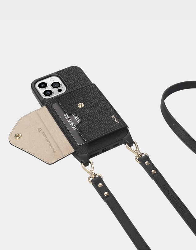 LOUVE COLLECTION - Leather Phone Case Wallet & Strap