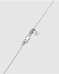 Elli Jewelry - Necklace Emerald Rectangle 925 Sterling Silver