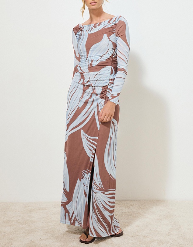MON RENN - Heirloom Floral Sleeved Dress