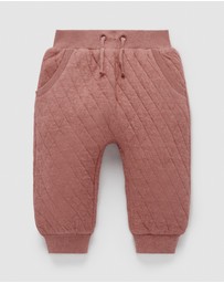 Purebaby - Quilted Track Pants -Kids-Babies