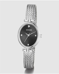 GUESS - Guess Ruby Ladies Silver Tone Analogue Watch