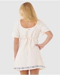 Rip Curl - Oceanic Embroidered Short Sleeve Mini Dress