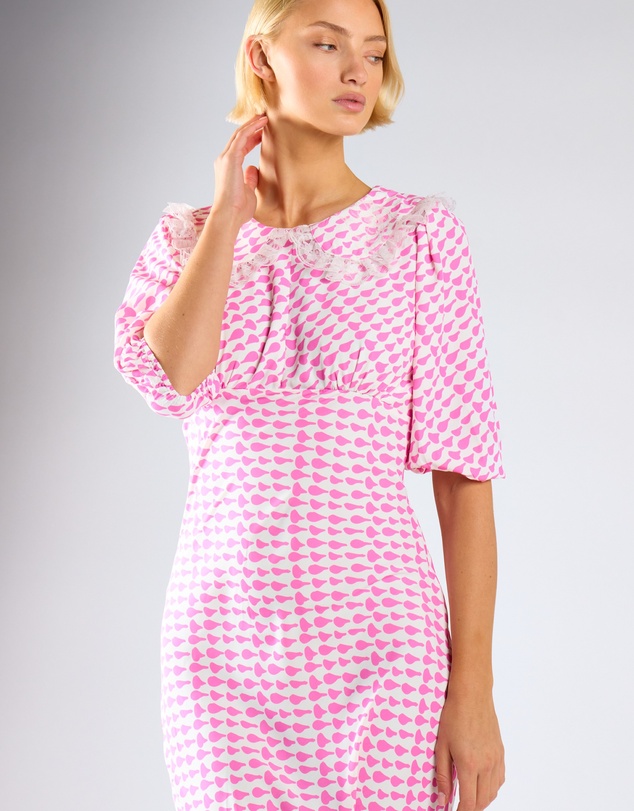 Glamorous - Puff Sleeve Midi Dress