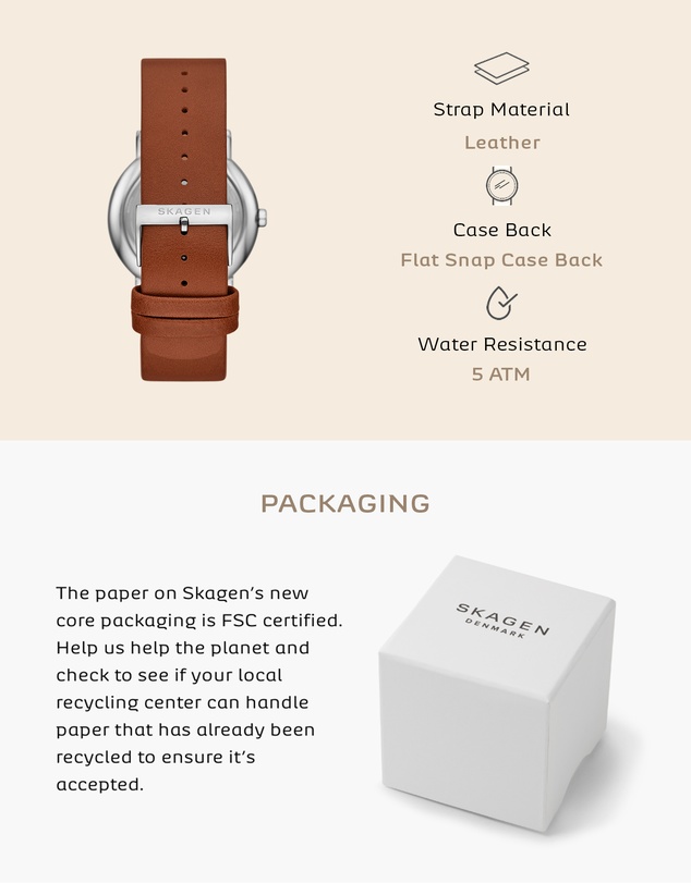 Skagen - Signatur Brown Analogue Watch