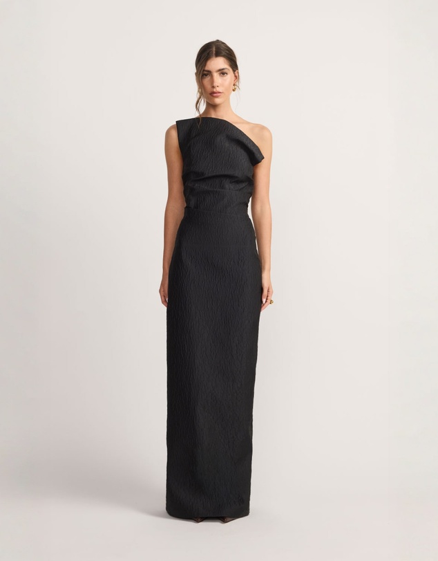 TOJHA - Tacoma Dress - Textured Black