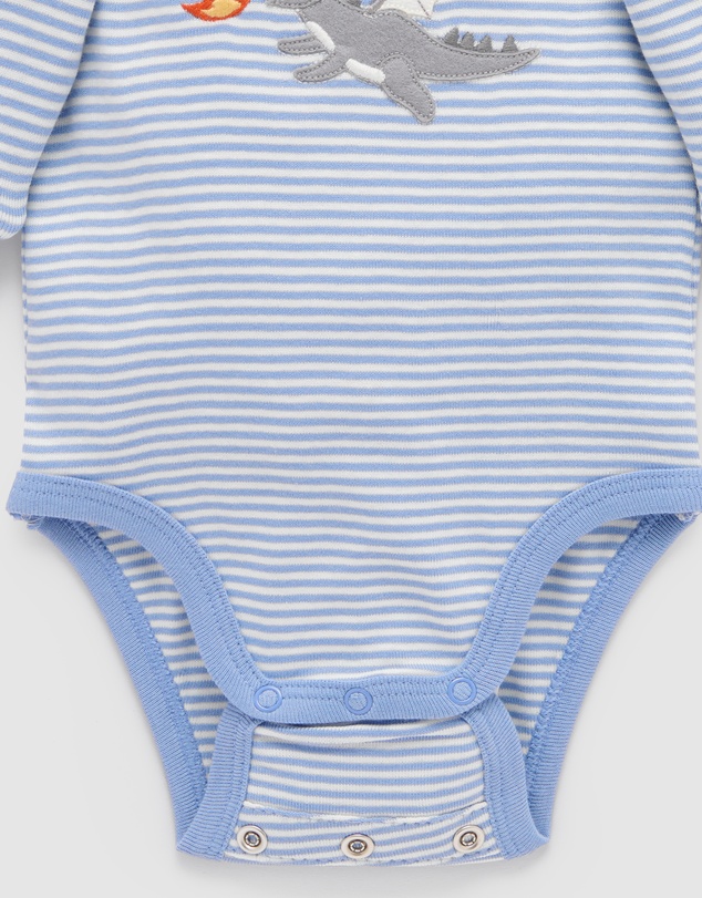Purebaby - Applique Bodysuit -Kids-Babies
