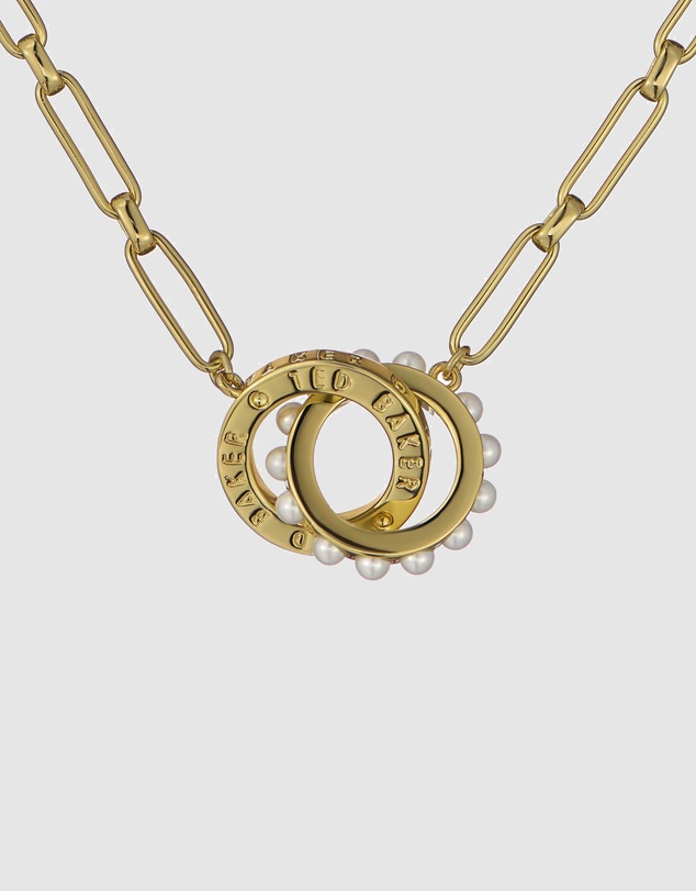 Ted Baker - Lola Double Logo Link Necklace