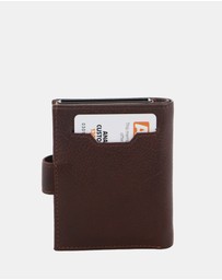 Pierre Cardin - Pierre Cardin Leather Smart Slide Card Holder Tab Wallet