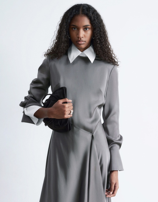& Other Stories - Asymmetric Long-Sleeve Mini Dress