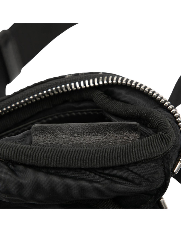 Pre-Loved by Azura Reborn - Pre-Loved Zebra Print Nylon Logo Cannon Belt Bag