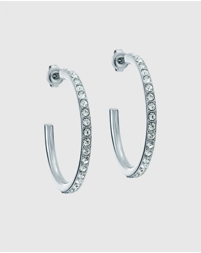 Ted Baker - CLANCI: Medium Crystal Hoop Earrings