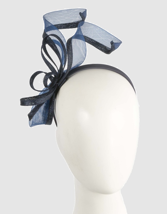 Max Alexander - Small Navy Sinamay Loops Fascinator