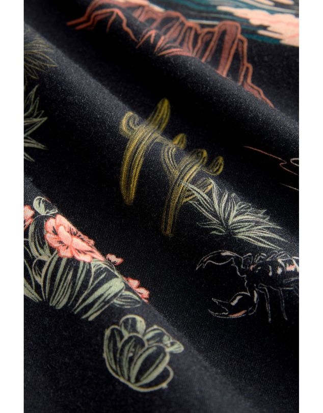 NEXT - Western Style Printed Short Sleeve Shirt With Cuban Collar