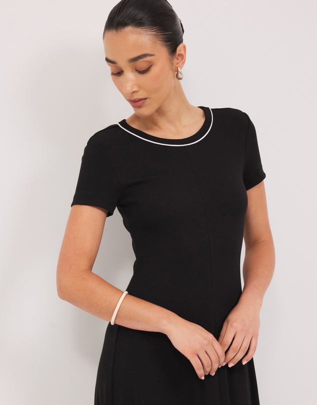 Calli - Taylor Rib Tee Midi Dress