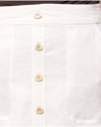AERE - Button Front Skirt