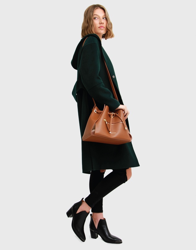 Belle & Bloom - Walk This Way Wool Blend Hooded Coat