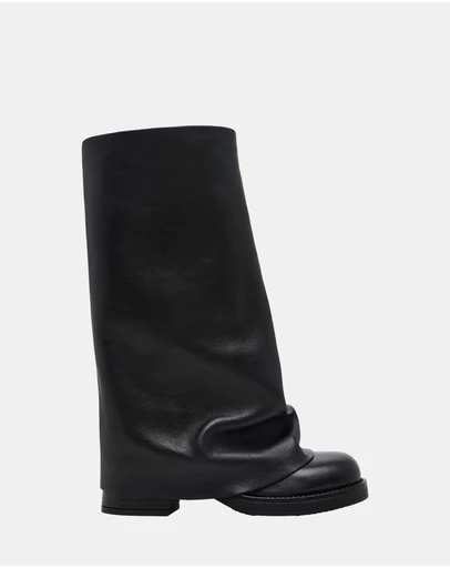 Steve Madden - Benton Black Leather Boots