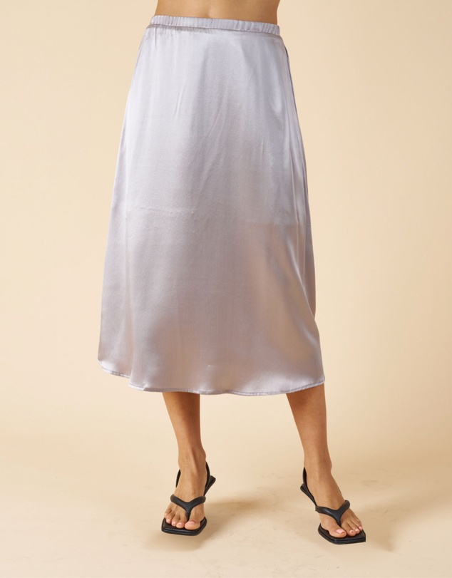 CAMIXA - Maddie Silk Midi Skirt