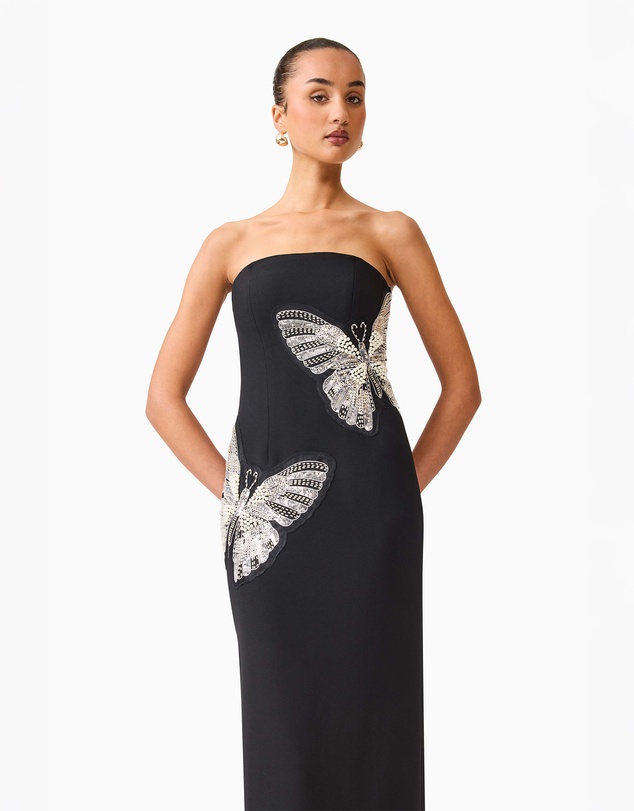 Elliatt - Mira Strapless Gown in Black