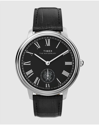 TIMEX - Waterbury Metropolitan Sub-Second 39mm Leather Strap Watch
