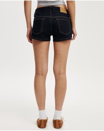 Cotton On - Micro Low Denim Shorts