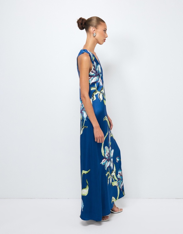Revibe - Repaired AERE Allona V-Neck Maxi Dress - AU 14