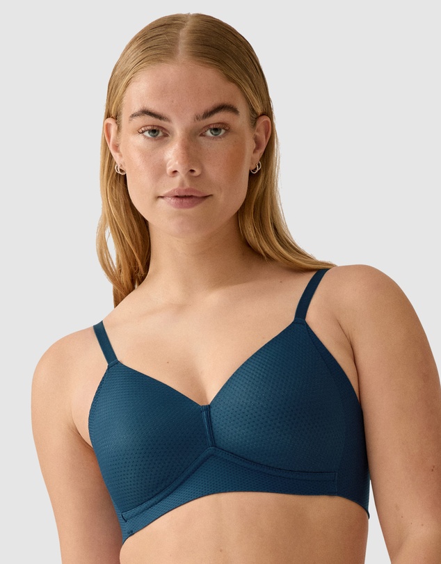 Naturana - Jacquard Lightly-Padded Side Smoothing Wirefree Bra