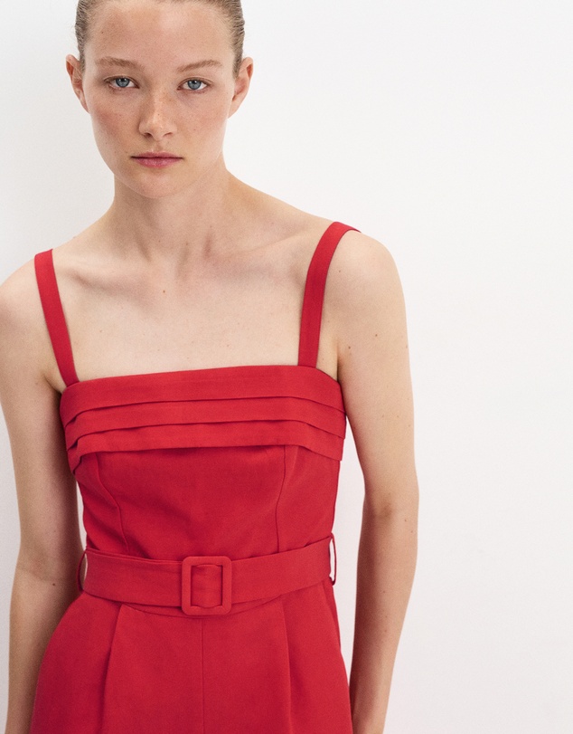 M.N.G - Belt Linen Jumpsuit