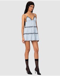 EDIKTED - Angelica Tiered Ribbon Mini Dress