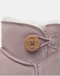 EVERAU - Australian Shepherd Ugg Nolan Kids Mini Button Cow Suede Upper UGG Boots
