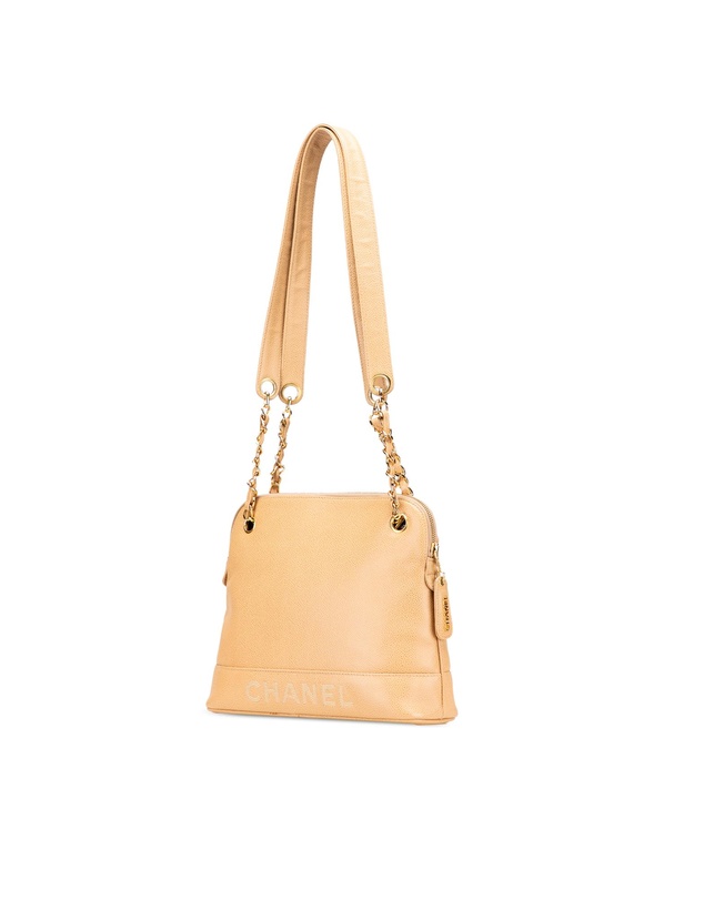Pre-Loved by Azura Reborn - Pre-Loved Caviar Logo Chain Shoulder Bag