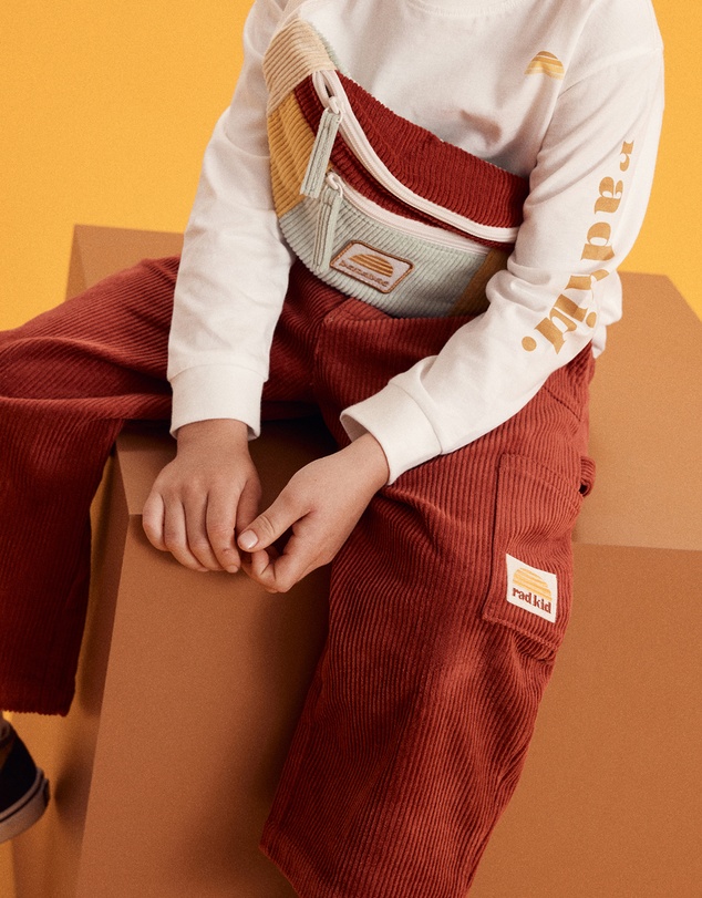 Banabae - Corduroy Carpenter Multi Pocket Pant - Cherry