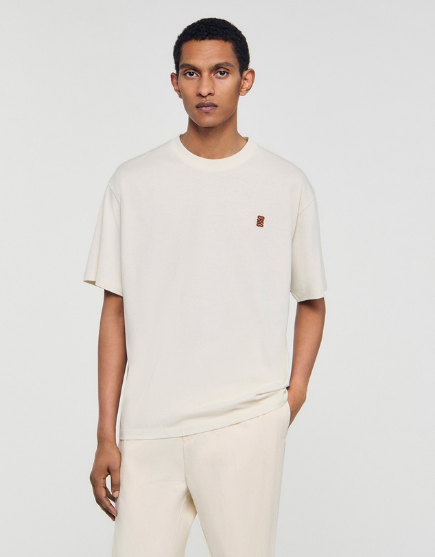 Sandro - Tshirt Patch 4S Tee Shirt