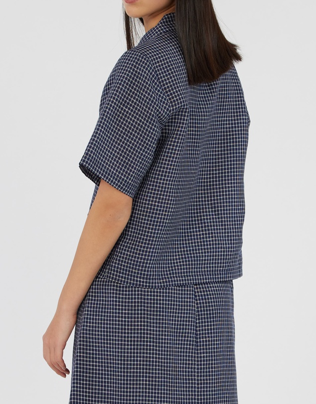 Amelius - Virtuous Check Buttoned Top