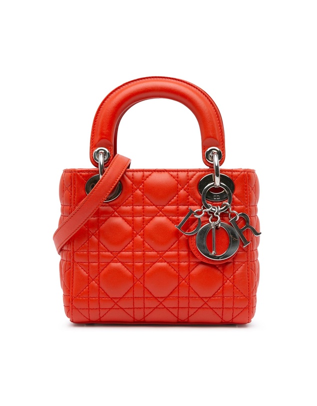 Dior - Pre-Loved Mini Cannage Lambskin Lady Dior