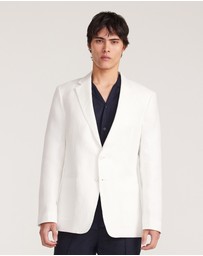 Calibre - Basketweave Blazer White