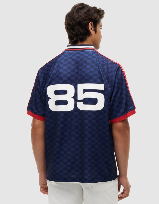 Tommy Hilfiger - Geometric Flag Print SS Rugby Shirt