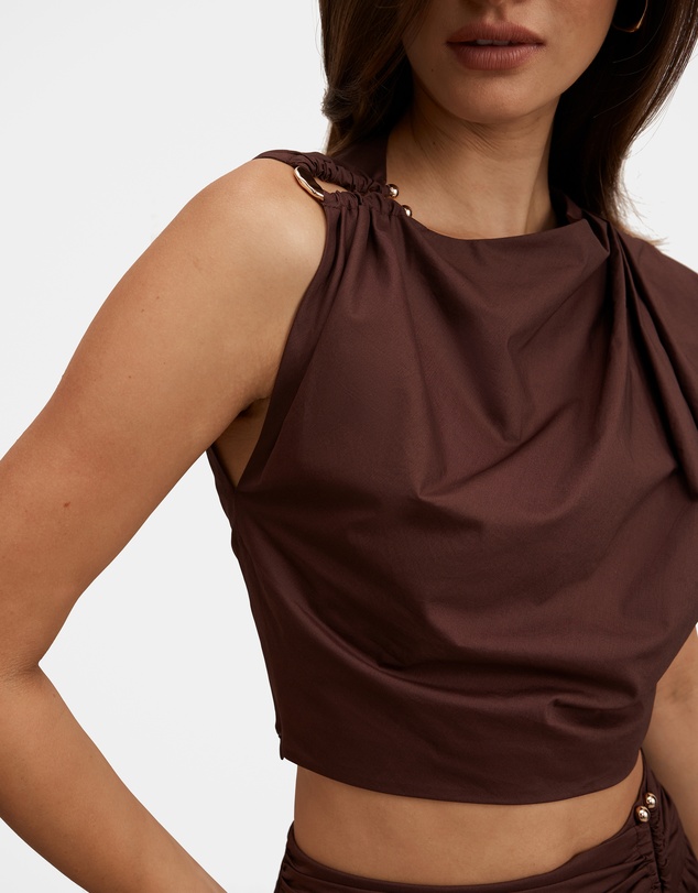 Forever New - Dottie Draped Hardware Top