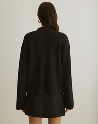 Atmos&Here - Jay Relaxed Rib Cardigan