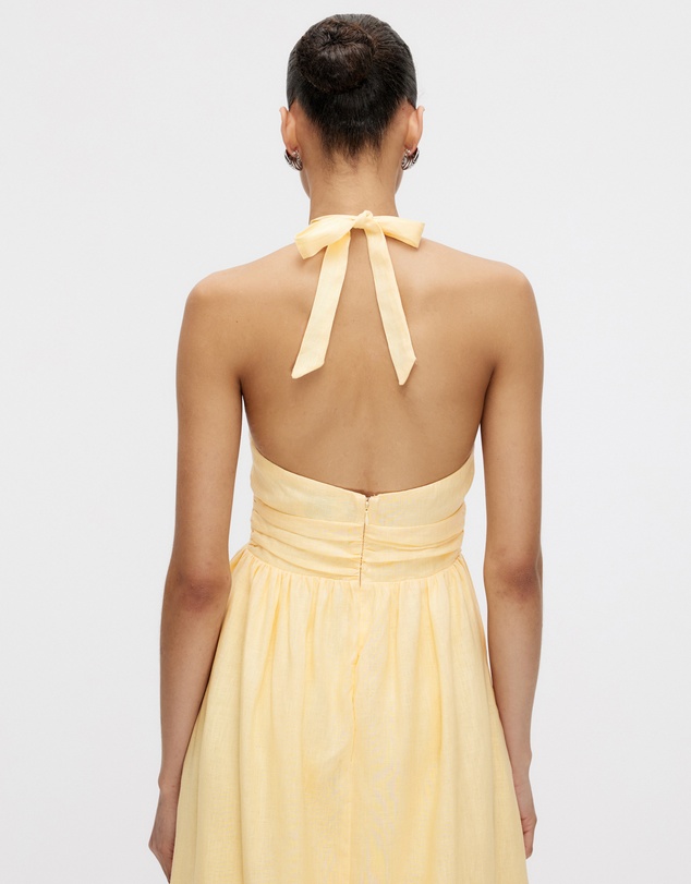 Minima Esenciales - Thalia Halter Midi Dress