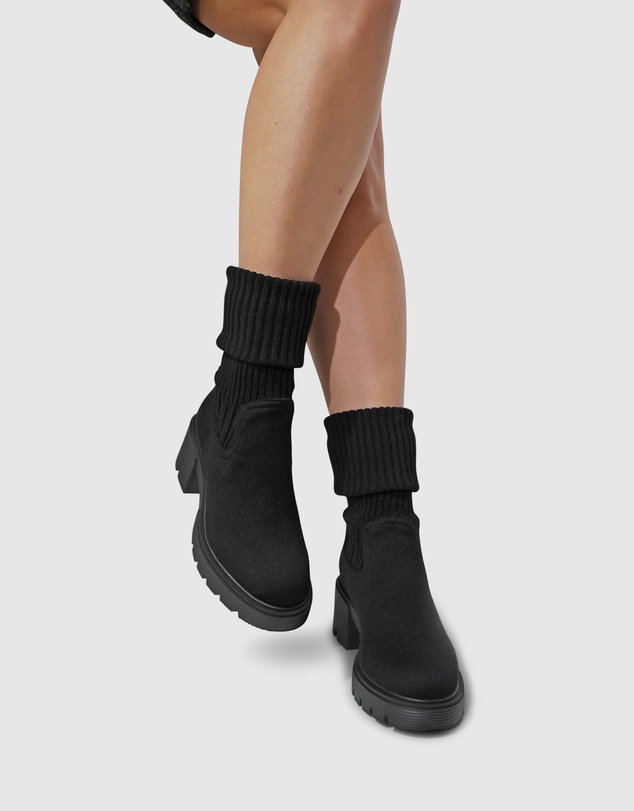 Belle & Bloom - Tokyo Lights Rib Sock Boot