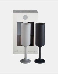 porter green - seff | silicone unbreakable champagne flutes